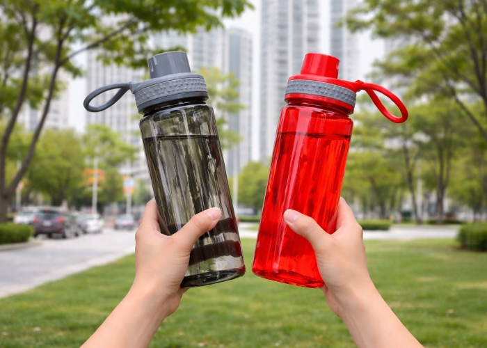 700ml Plastic Sports Bottle with Handle