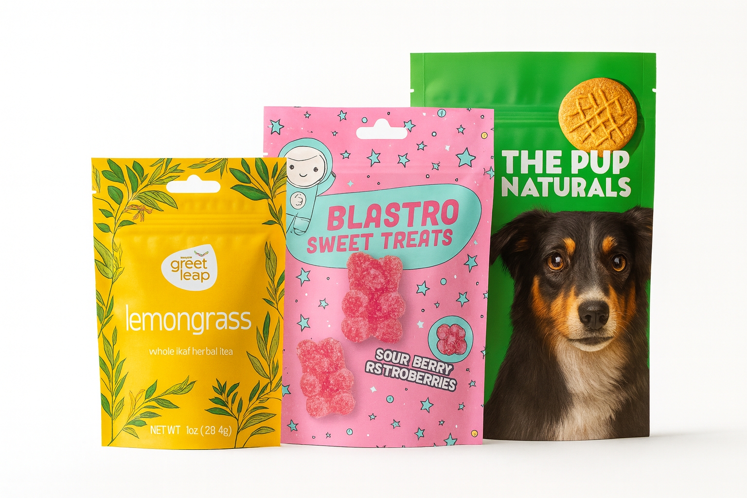 Custom Stand Up Pouches – Eye-Catching & Perfect for Product Packaging