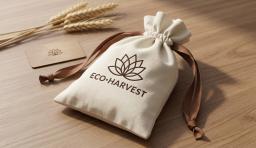 Small Basic Cotton Drawstring Pouch