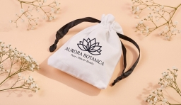 Small Basic Cotton Drawstring Pouch