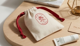 Small Basic Cotton Drawstring Pouch